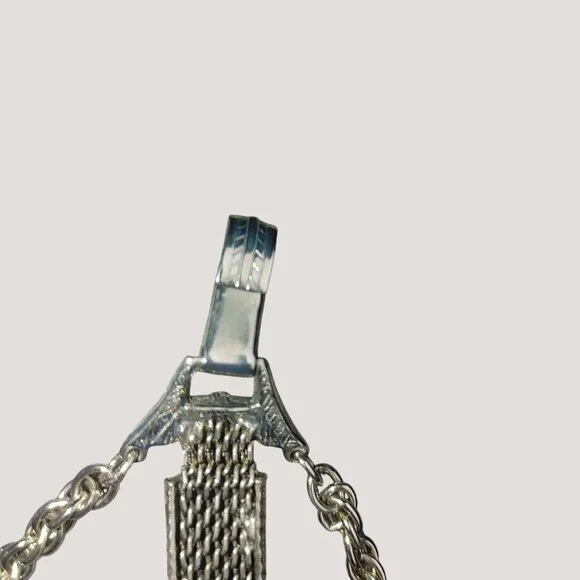 Bracelet Green Stone Cabochons Vintage Art Deco Silver Tone Faux Pearl Accents - Picture 7 of 9